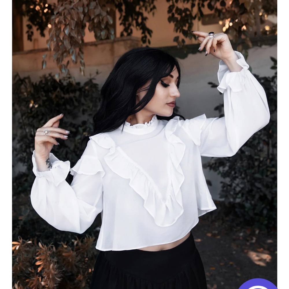 Lively Ghosts White Phantasm Blouse